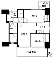 Floor: 2LDK, occupied area: 54.04 sq m, Price: 47,500,000 yen ・ 49,300,000 yen, now on sale