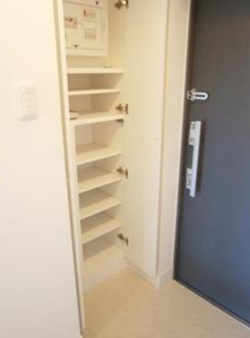 Entrance. Shoe box