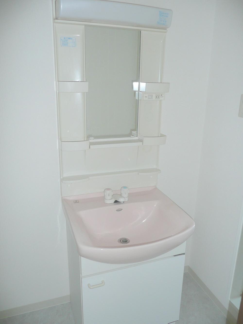 Wash basin, toilet. Bathroom vanity