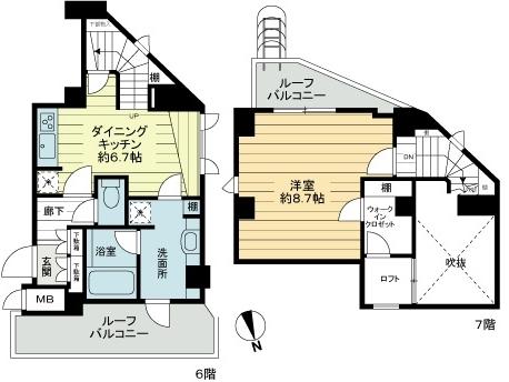 Floor plan. 1DK, Price 31 million yen, Occupied area 49.09 sq m