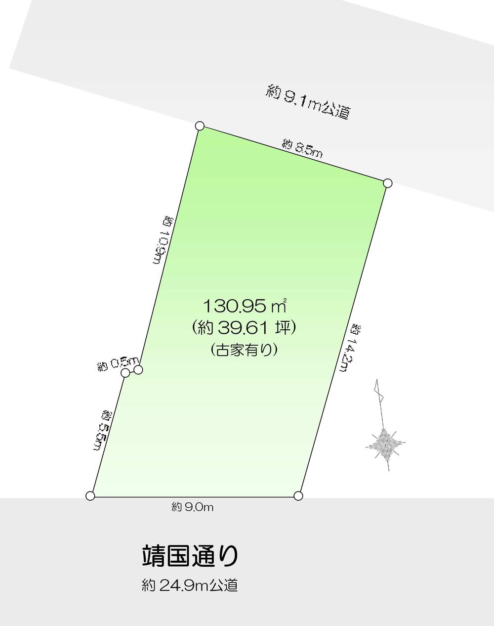 Compartment figure. Land price 215 million yen, Land area 130.95 sq m
