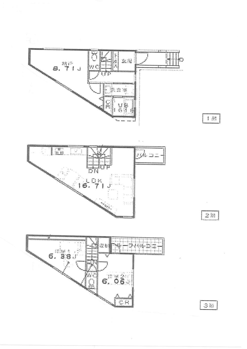 Floor plan. 50,900,000 yen, 3LDK, Land area 66.55 sq m , Building area 86.23 sq m
