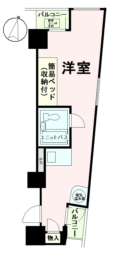 Floor plan. Price 9.8 million yen, Occupied area 20.07 sq m , Balcony area 2.14 sq m