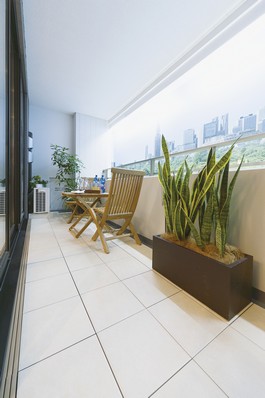 Balcony ensure the core people about 2m. Place tables and chairs, Likely it can also be a cafe space to enjoy the wind that reaches from Shinjuku Gyoen. Facing east ・ In the south-facing dwelling unit, Adopt a glass panel that captures the light on the balcony rise