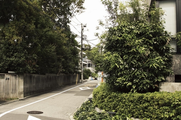 Local neighborhood of streets (1-minute walk ・ About 50m) / Local east side. Upon leaving the Gaien Nishi Street, There has been widespread residential area of ​​quiet single-family center.