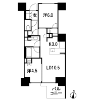 Floor: 2LD ・ K + WIC (walk-in closet), the occupied area: 55.07 sq m, Price: 56,800,000 yen, now on sale