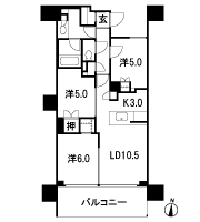 Floor: 3LD ・ K + N (storeroom) + WIC (walk-in closet) + SIC (shoes closet), the occupied area: 67.26 sq m, Price: 69,800,000 yen, now on sale
