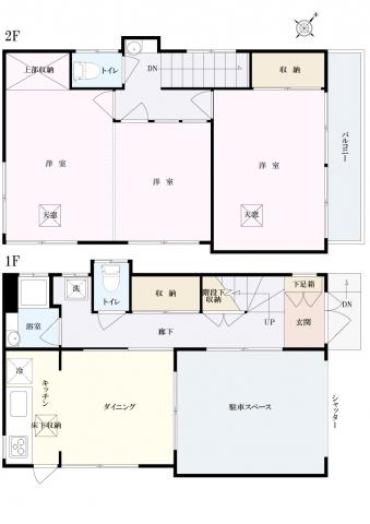 Floor plan. 39,800,000 yen, 3DK, Land area 48.27 sq m , Building area 67.27 sq m