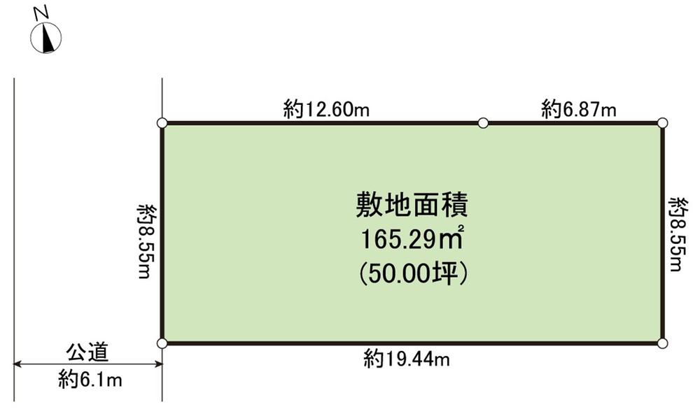Compartment figure. Land price 100 million 29.8 million yen, Land area 165.29 sq m