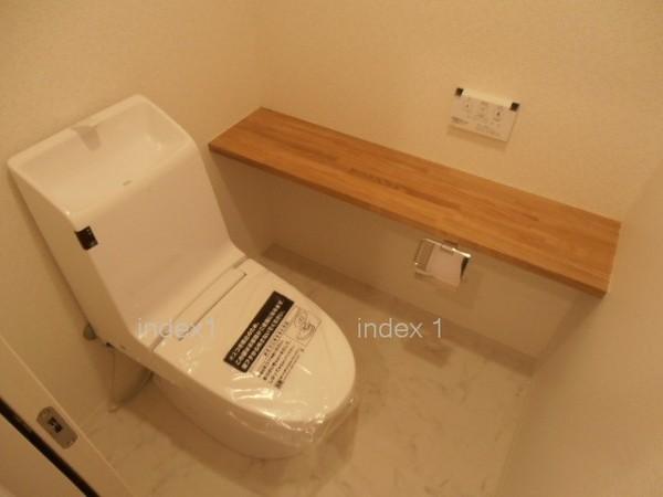 Toilet. Toilet counter settles wooden