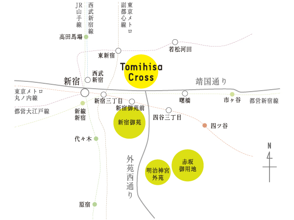 Around conceptual diagram ※ Which was drawn based on map, In fact the different.