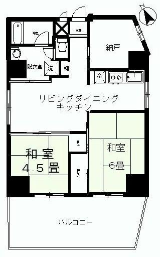 Floor plan. 2LDK+S, Price 23.8 million yen, Occupied area 55.02 sq m , Balcony area 16.06 sq m