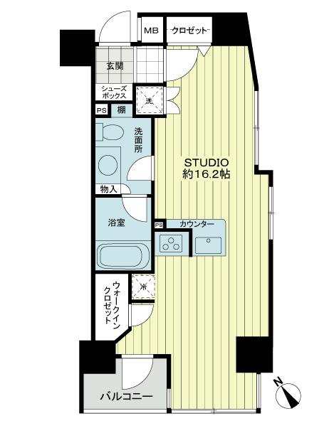 Floor plan. Price 27,900,000 yen, Occupied area 39.56 sq m , Balcony area 2.97 sq m