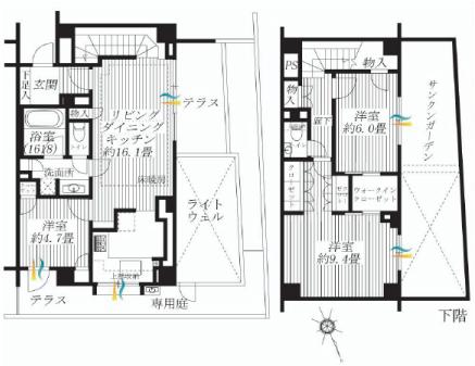 Floor plan. 3LDK, Price 64,800,000 yen, Occupied area 97.66 sq m