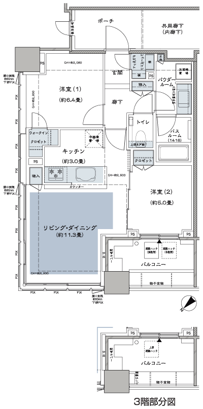 Floor: 2LD ・ K + WIC (walk-in closet) + SIC (shoes closet), the occupied area: 59.24 sq m, Price: TBD