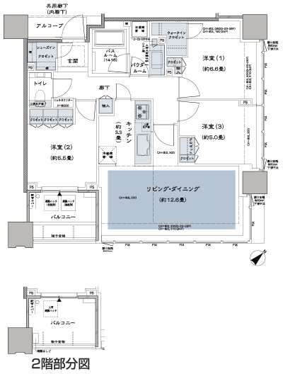Floor: 3LD ・ K + WIC (walk-in closet) + SIC (shoes closet), the occupied area: 76.29 sq m, Price: TBD