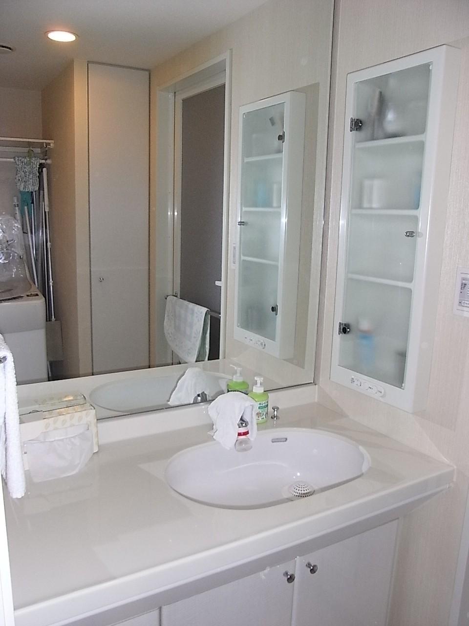 Wash basin, toilet. Wash basin