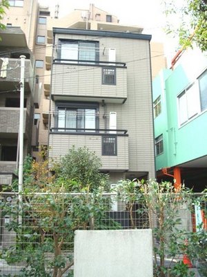 Building appearance. The outer wall of the fashionable block tone.