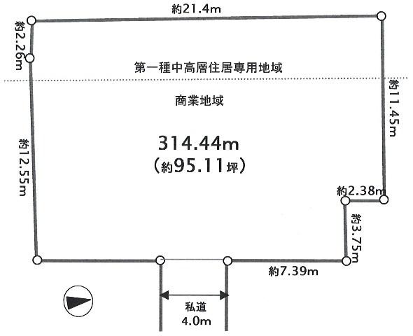 Compartment figure. Land price 200 million 48 million yen, Land area 330.64 sq m