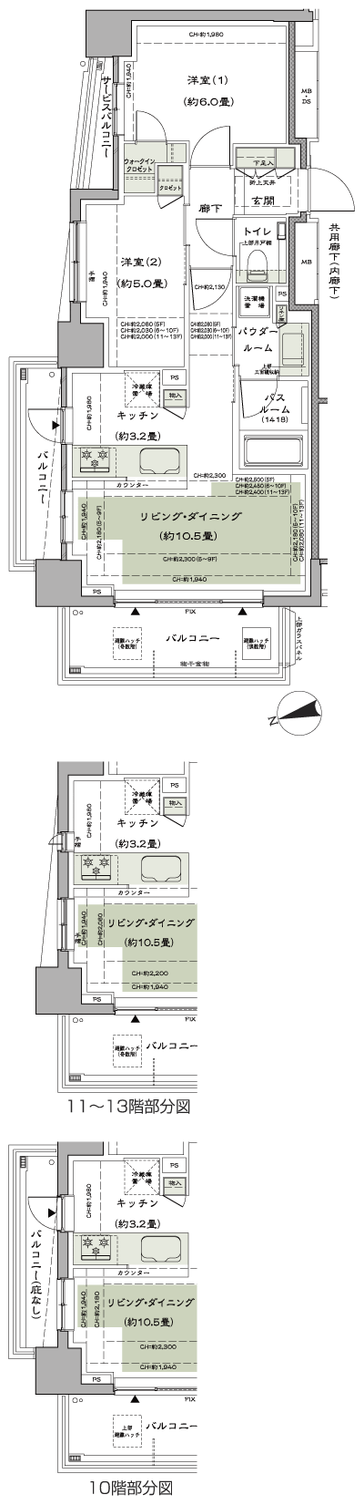 Floor: 2LD ・ K + WIC (walk-in closet), the occupied area: 54.65 sq m, Price: TBD