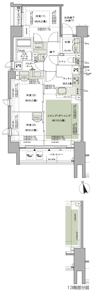 Floor: 3LD ・ K + WIC (walk-in closet), the occupied area: 65.46 sq m, Price: TBD