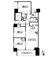 Floor: 3LD ・ K + WIC (walk-in closet), the occupied area: 65.46 sq m, Price: TBD