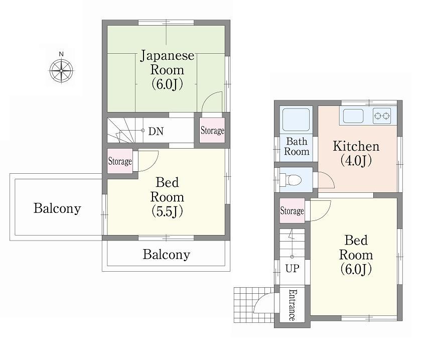 Floor plan. 28,900,000 yen, 3K, Land area 52.7 sq m , Building area 44.59 sq m