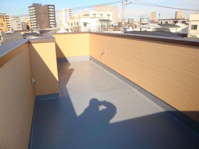 Balcony. Rooftop roof balcony