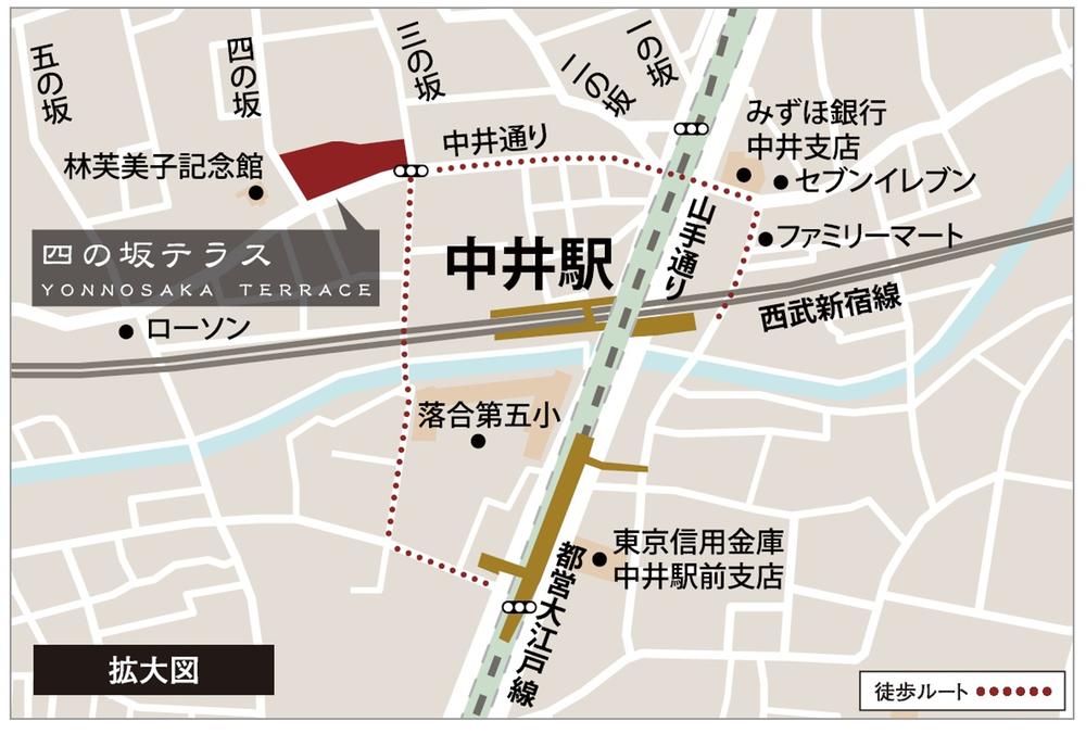 Local guide map. Peripheral guide map (detail)