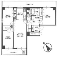 Floor plan. 3LDK + S (storeroom), Price 48,900,000 yen, Occupied area 77.75 sq m , Balcony area 21.18 sq m