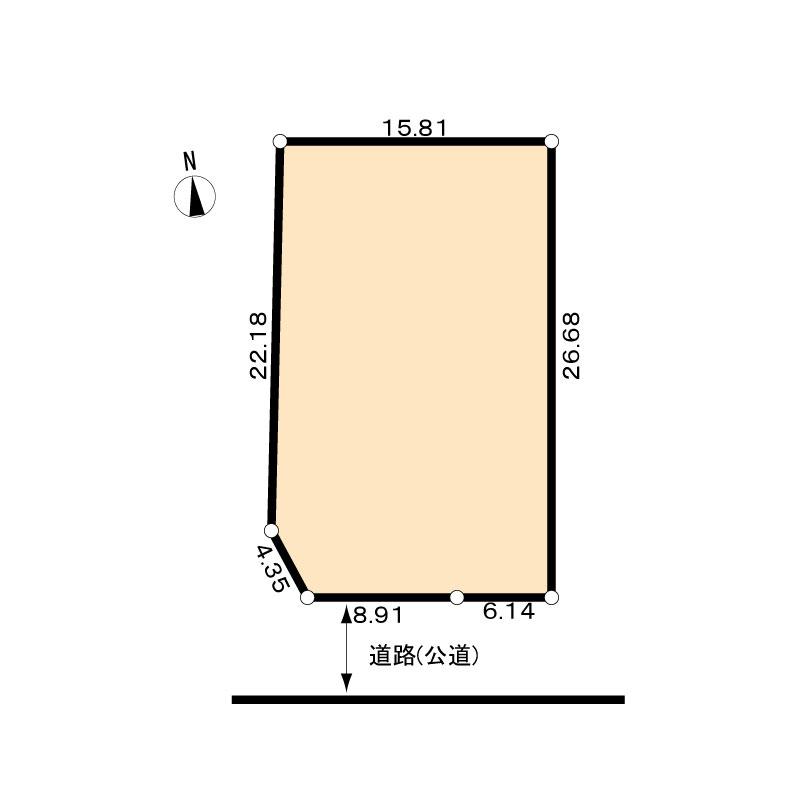 Compartment figure. Land price 275 million yen, Land area 425.08 sq m