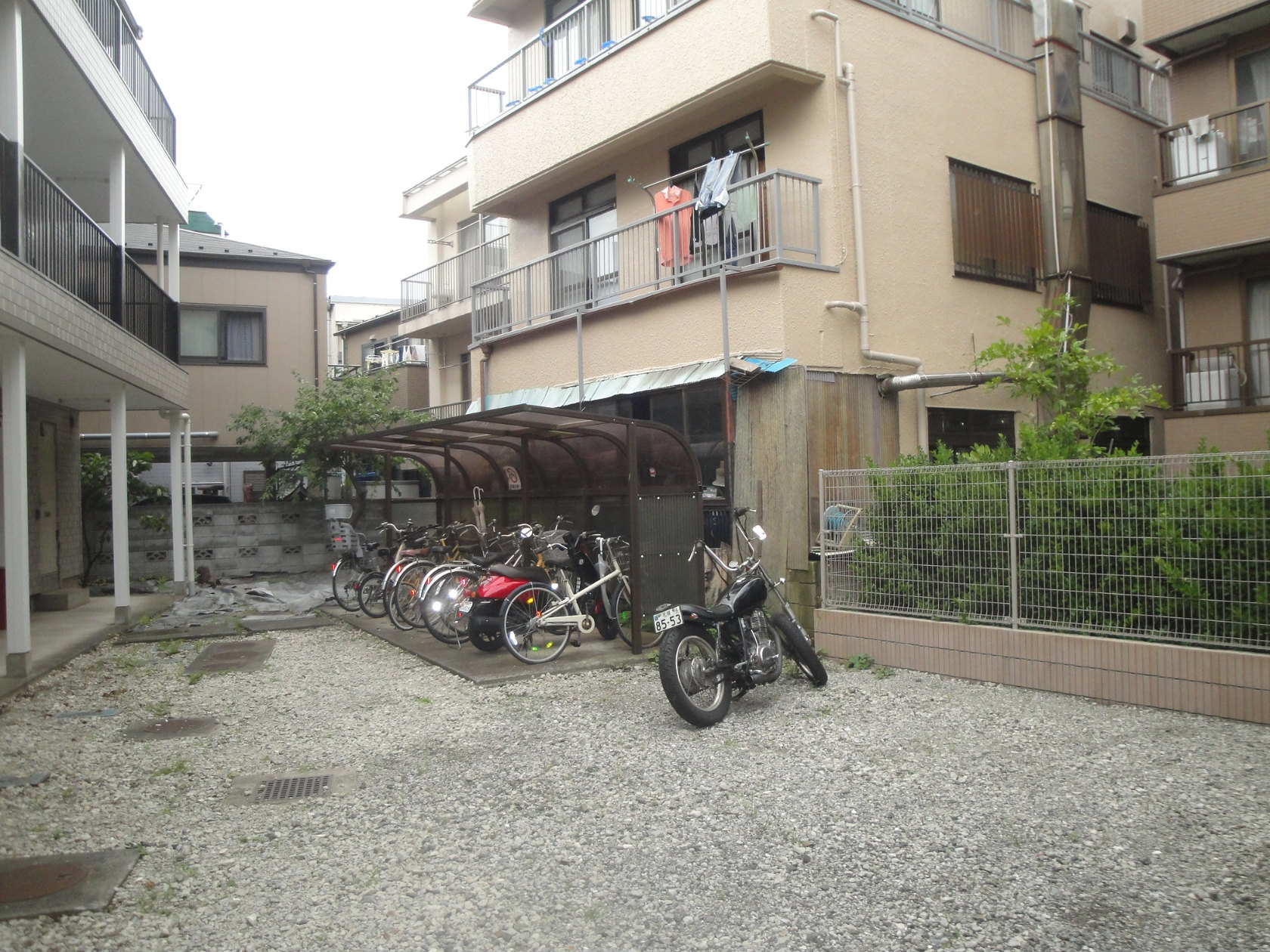 Other common areas. Bicycle parking of large motorcycles is also a bicycle parking lot of consultation! 