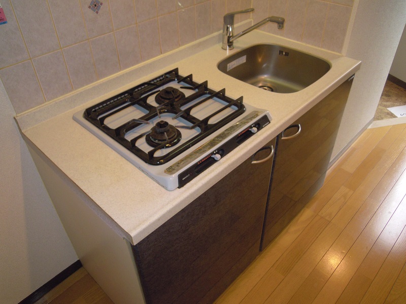 Kitchen. Two-burner gas stove system Kitchen