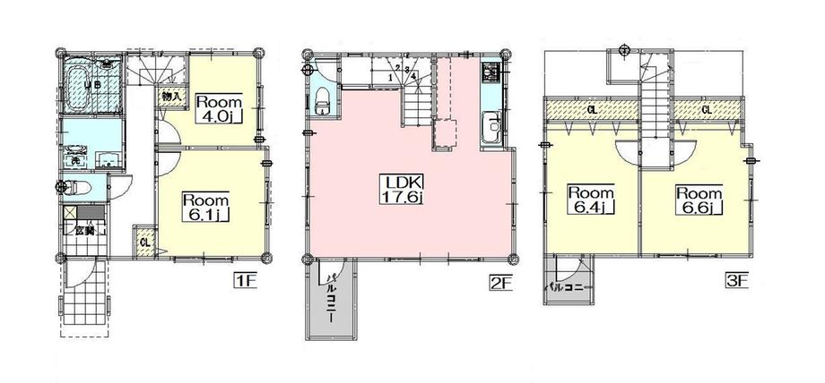 Floor plan. 51,800,000 yen, 4LDK, Land area 69.67 sq m , Floor plan of the rich room building area 95.87 sq m storage space