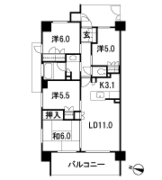 Floor: 4LDK, occupied area: 77.75 sq m