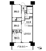 Floor: 3LDK + walk-in closet, the occupied area: 60.65 sq m
