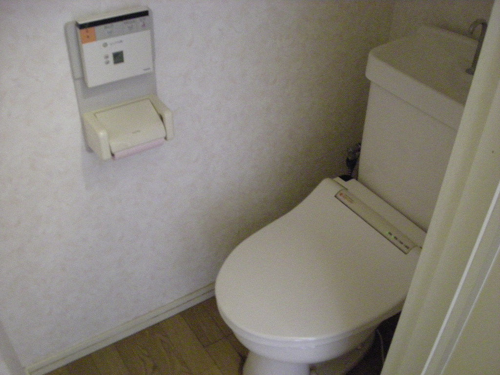 Toilet. With warm water washing toilet seat Fixtures treatment