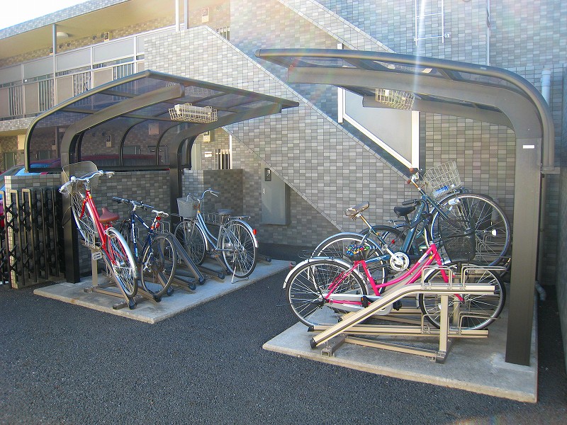 Other common areas. There is also a covered bicycle parking