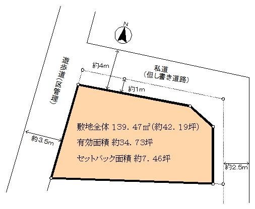 Compartment figure. Land price 53 million yen, Land area 114.81 sq m