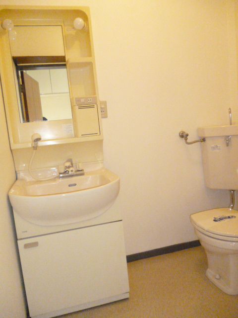 Washroom. With separate wash basin