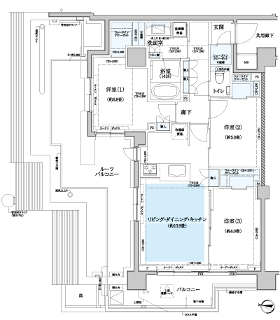 Floor: 3LDK + 3WIC + SIC, the occupied area: 75.77 sq m