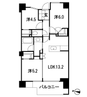 Floor: 3LDK + 3WIC, occupied area: 63.24 sq m
