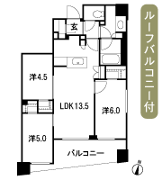 Floor: 3LDK + 3WIC + SIC, the occupied area: 65.07 sq m