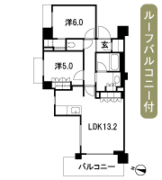 Floor: 2LDK + WIC + SIC, the occupied area: 58.97 sq m