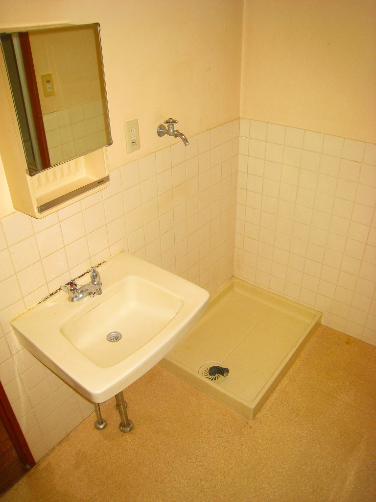 Washroom. Dressing room, Wash basin is equipped