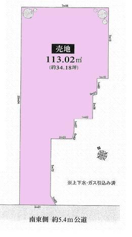 Compartment figure. Land price 70 million yen, Land area 113.02 sq m