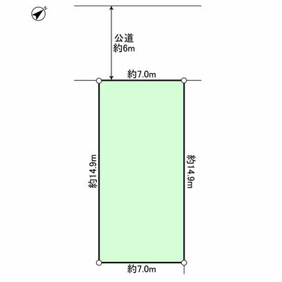 Compartment figure. Land area: 104.80 sq m (31.70 square meters) Current Status: vacant lot (parking lot)