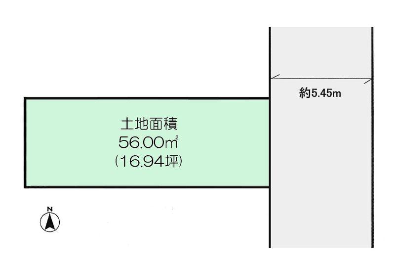 Compartment figure. Land price 21,800,000 yen, Land area 56 sq m Suginami Uchi