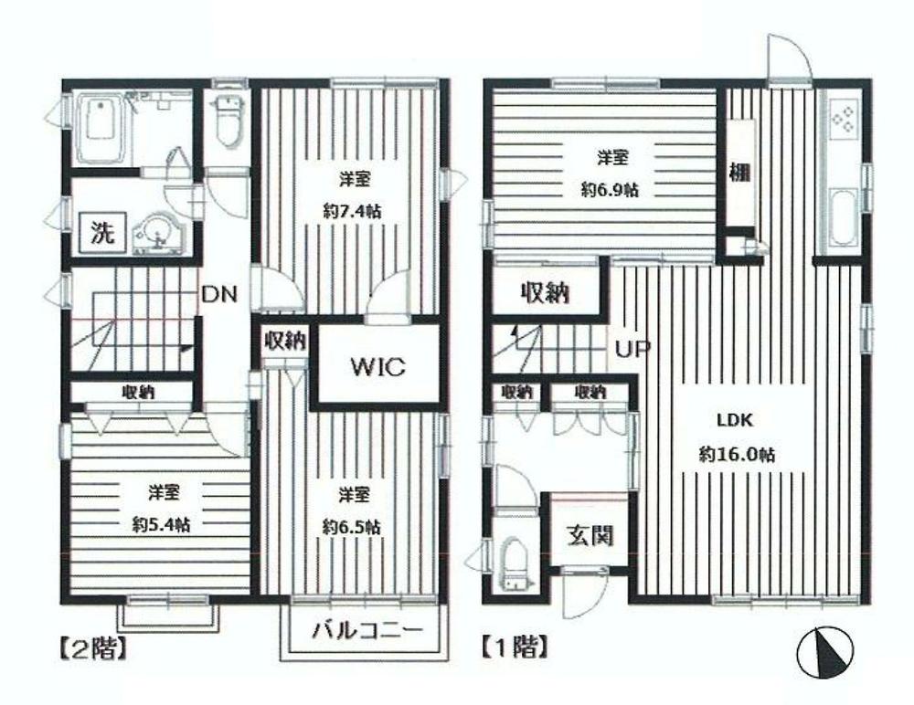 Floor plan. 79,800,000 yen, 4LDK, Land area 138.65 sq m , Building area 103.02 sq m