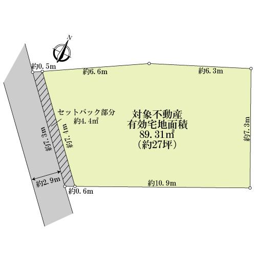 Compartment figure. Land price 45,900,000 yen, Land area 93.72 sq m